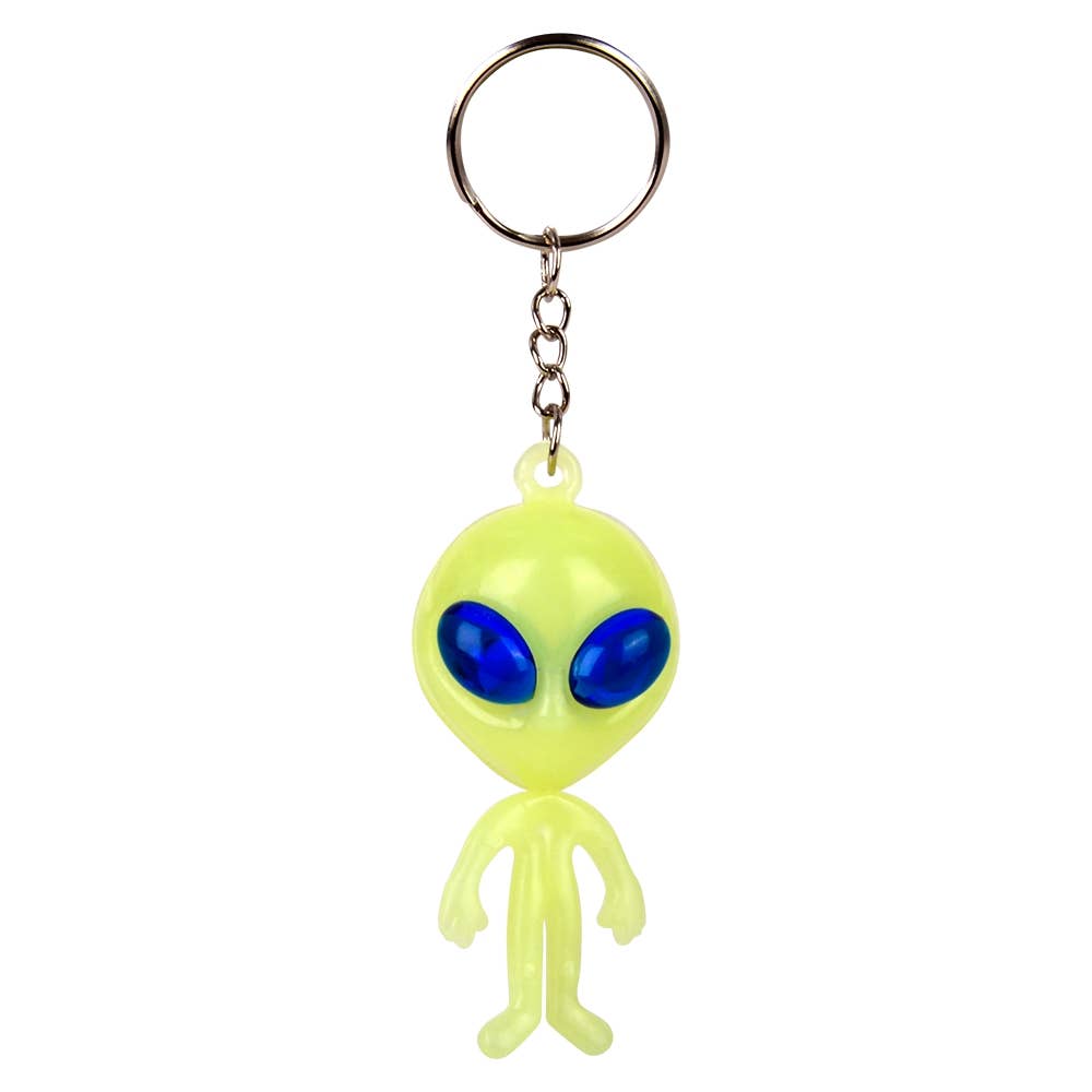 2.4" GID Vinyl Alien Keychain - LLB Toys