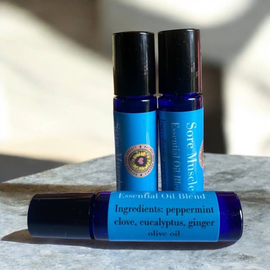 Sore Muscles Roll On - made with essential oils 