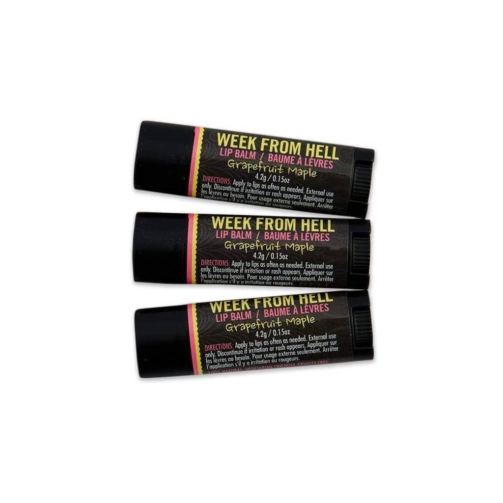 Week From Hell - Lip Balm Pack /20pc - Grapefruit Maple