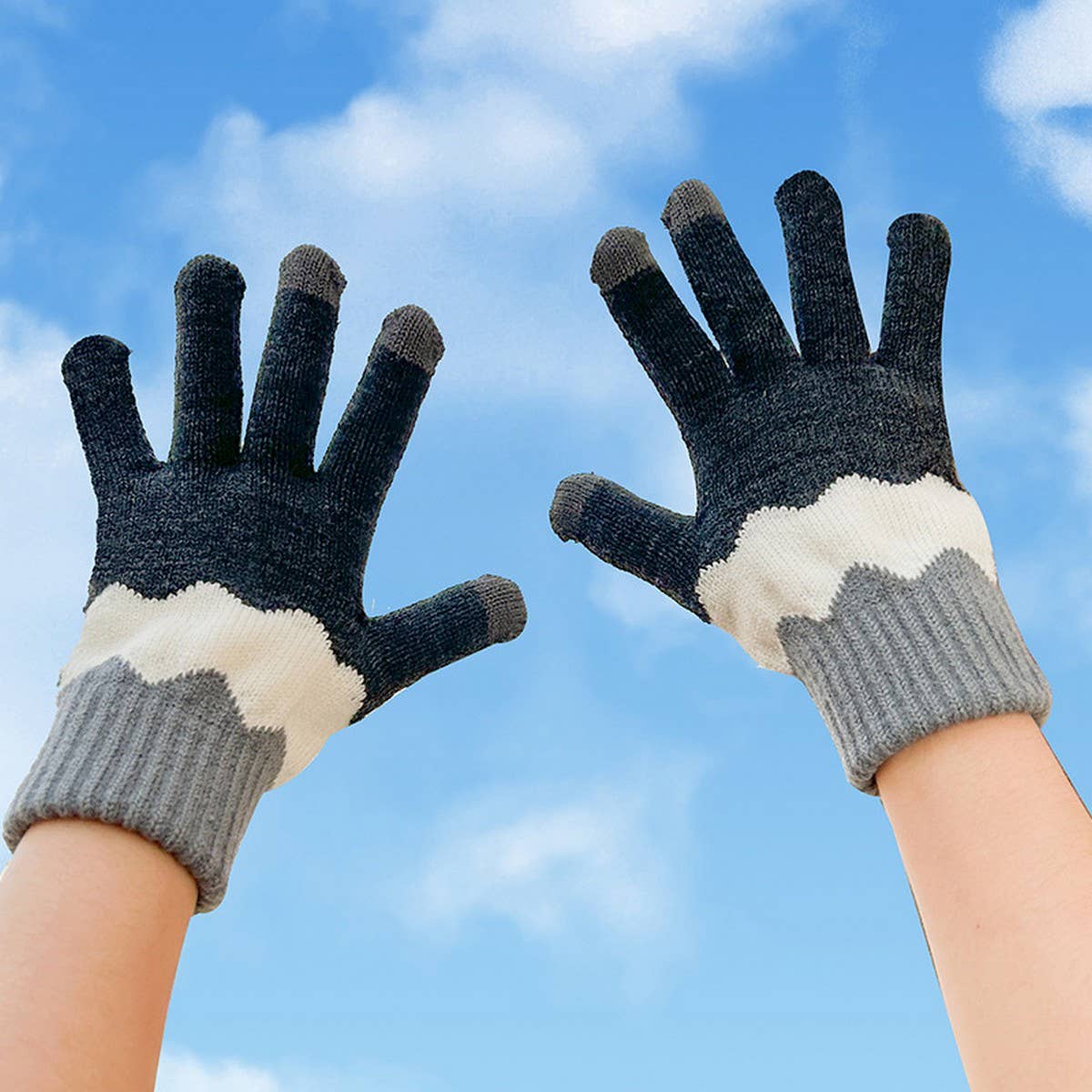 Cute Knit Gloves for Women – Touchscreen Warm