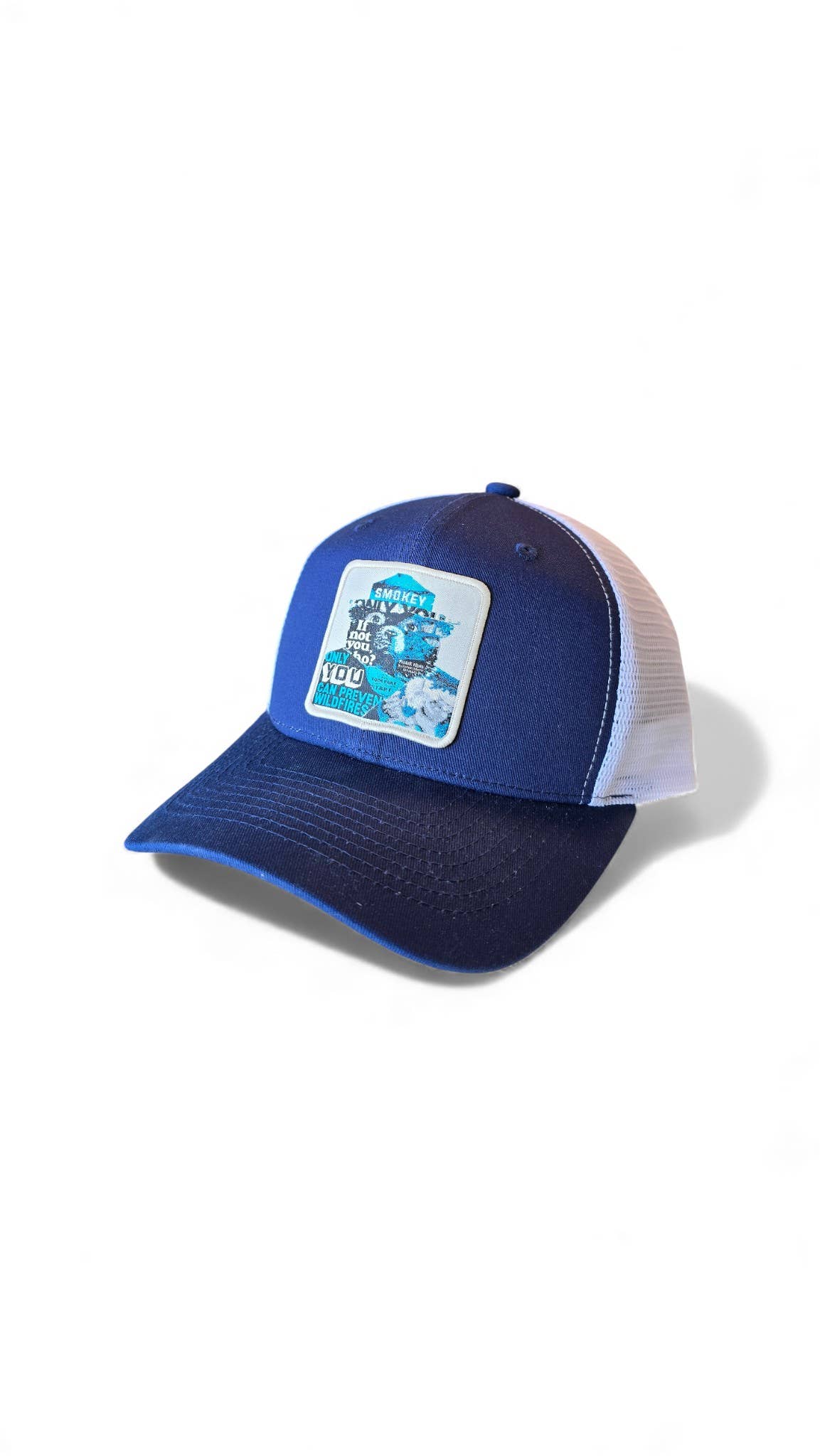 Smokey the Bear Snapback Trucker Hat W/ Patch