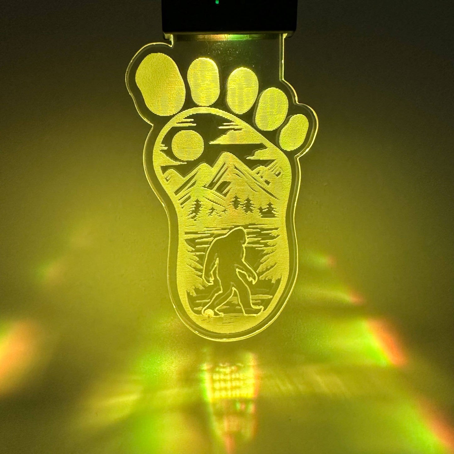 Bigfoot Rechargeable LED Keychain with Clip