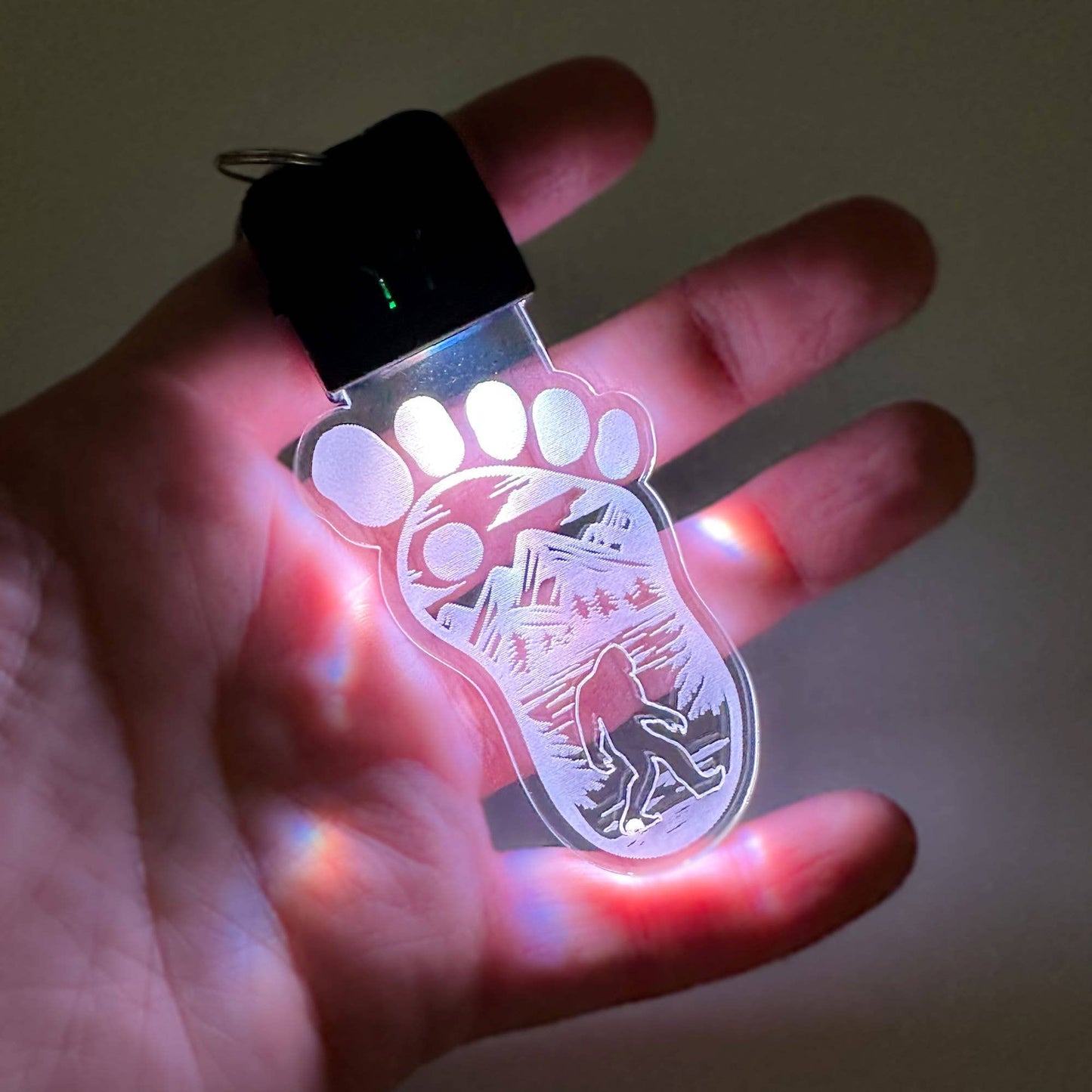 Bigfoot Rechargeable LED Keychain with Clip