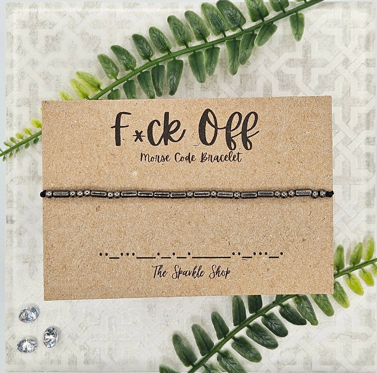 Handmade Morse Code Bracelet - F*ck Off