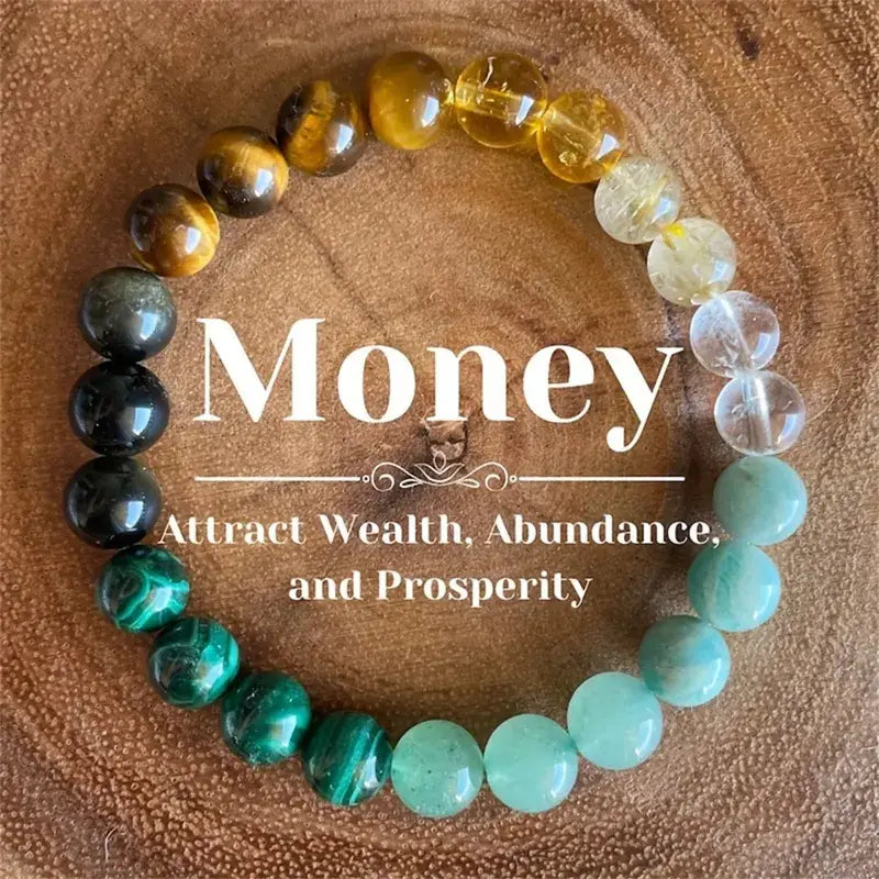 Money Natural Stone Bracelet