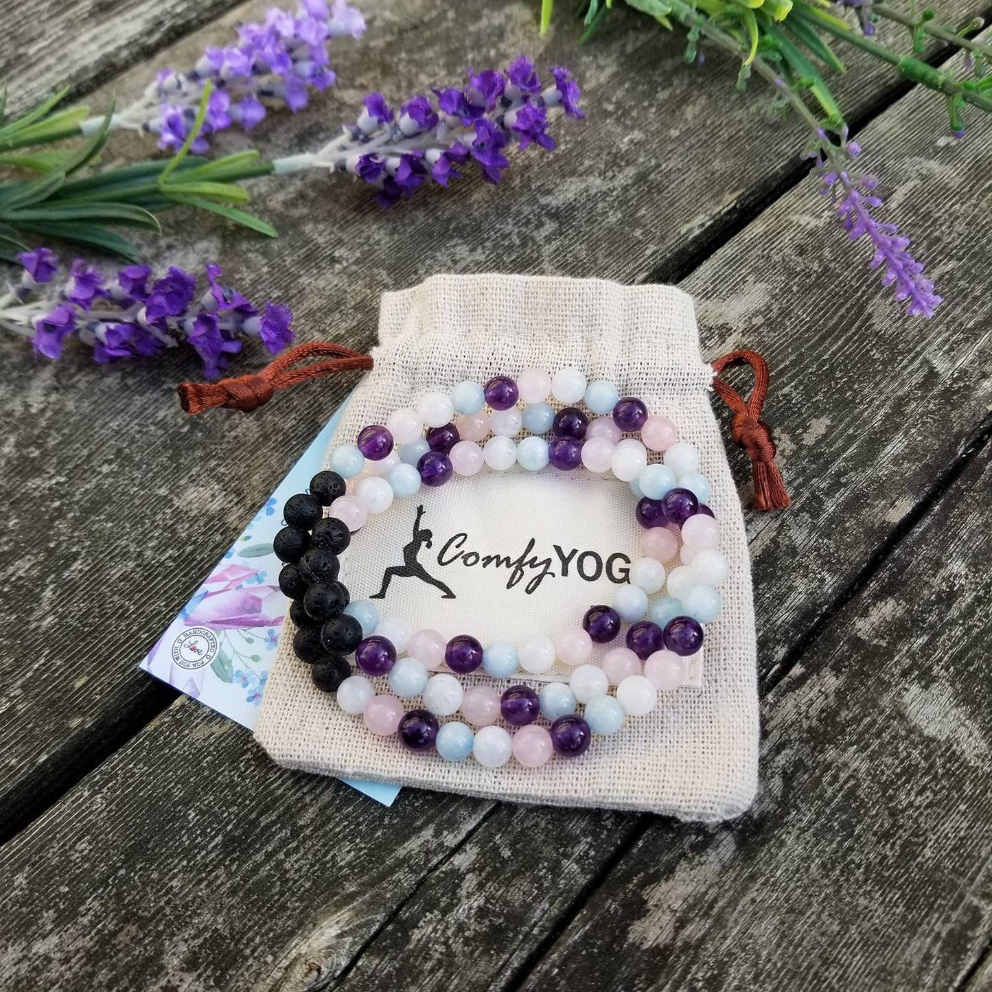 Goddess Aroma Bracelet - Handmade Lava Stone Bracelet