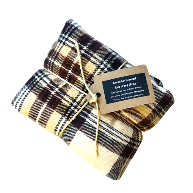 Flannel Lavender Scented Therapy Rice Neck Wraps