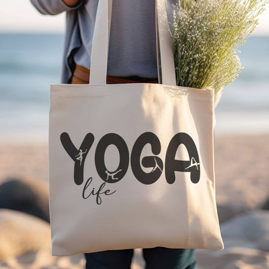 Yoga Canvas Tote Bag