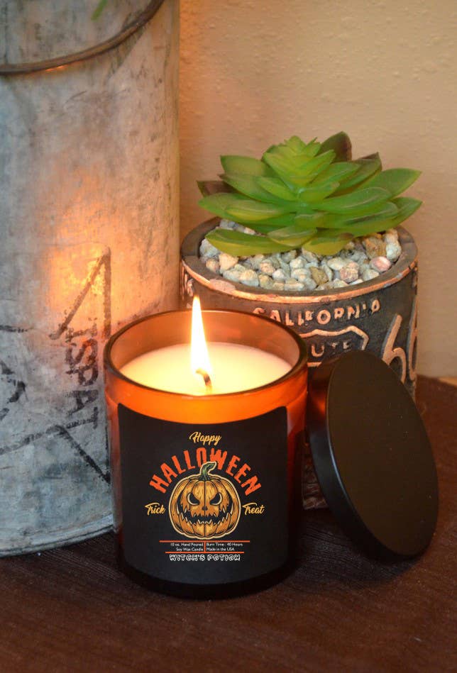 Pumpkin Trick or Treat Halloween Candles - Soy Wax Candle