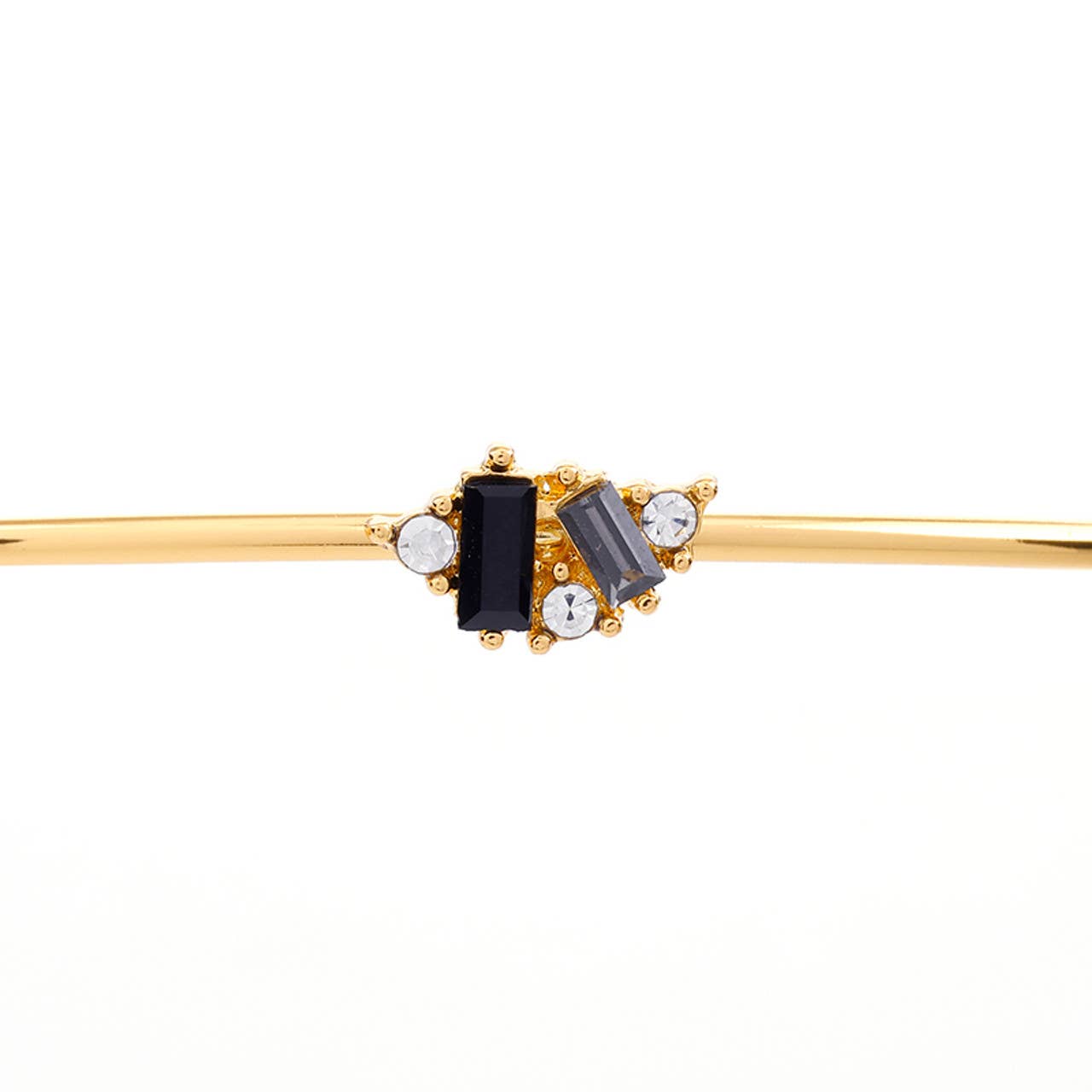 Crystal Bangle - Black Cluster