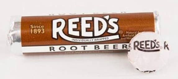 Nostalgic Reed’s “Root Beer” Hard Candy Roll Est. 1893!