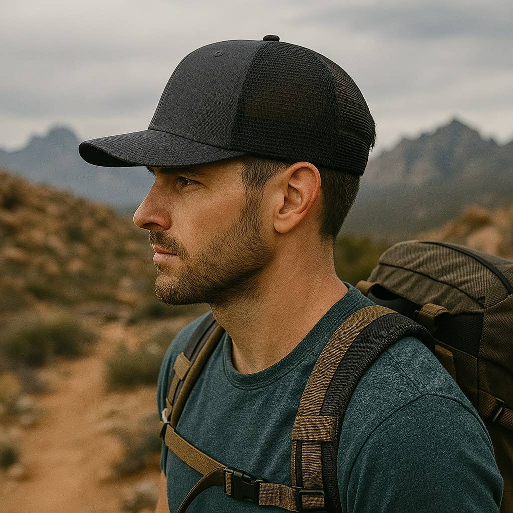 Smokey the Bear Snapback Trucker Hat W/ Patch