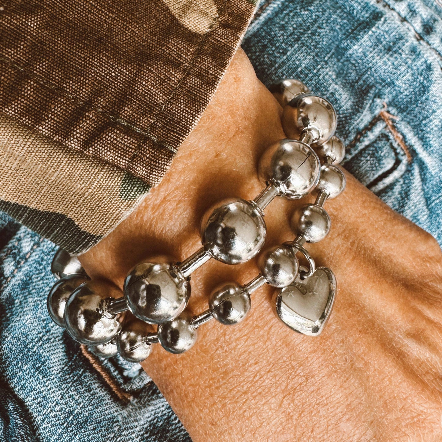Extra Large Bead Chain Bracelet