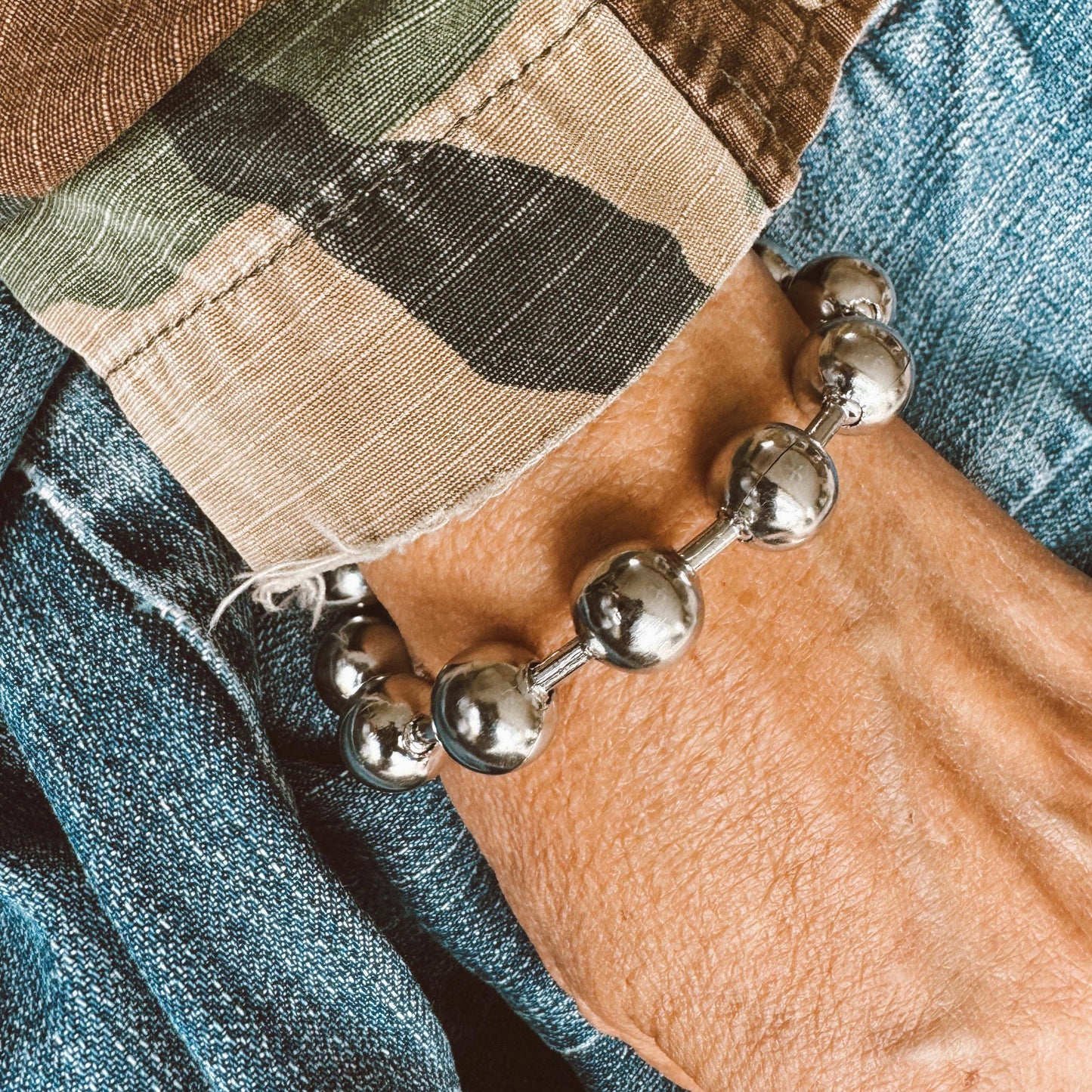 Extra Large Bead Chain Bracelet