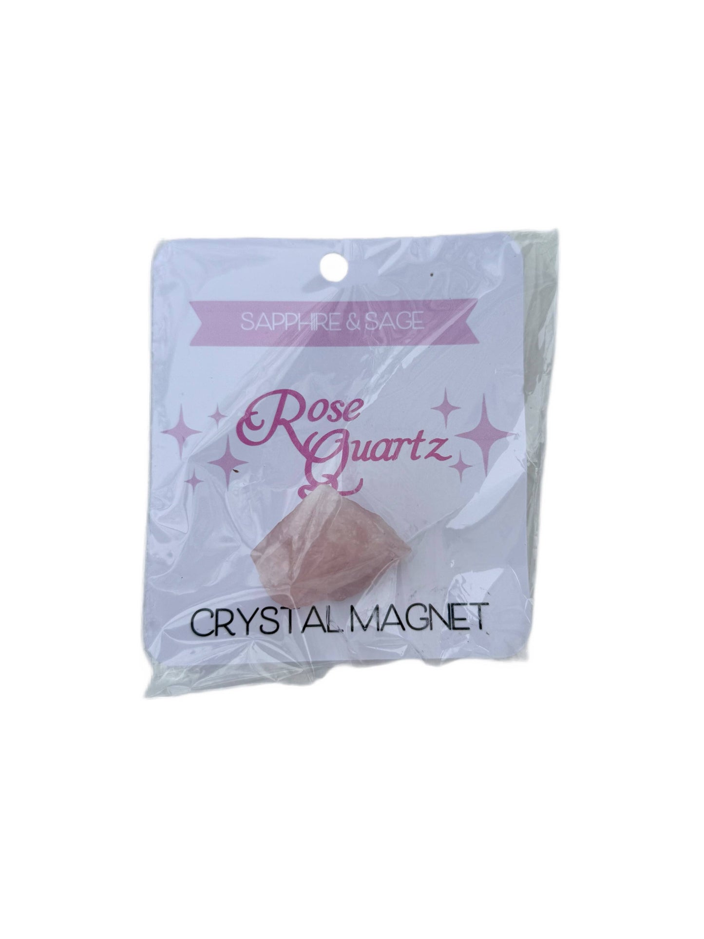 Rose Quartz Crystal Magnet