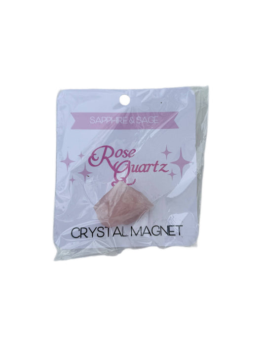 Rose Quartz Crystal Magnet