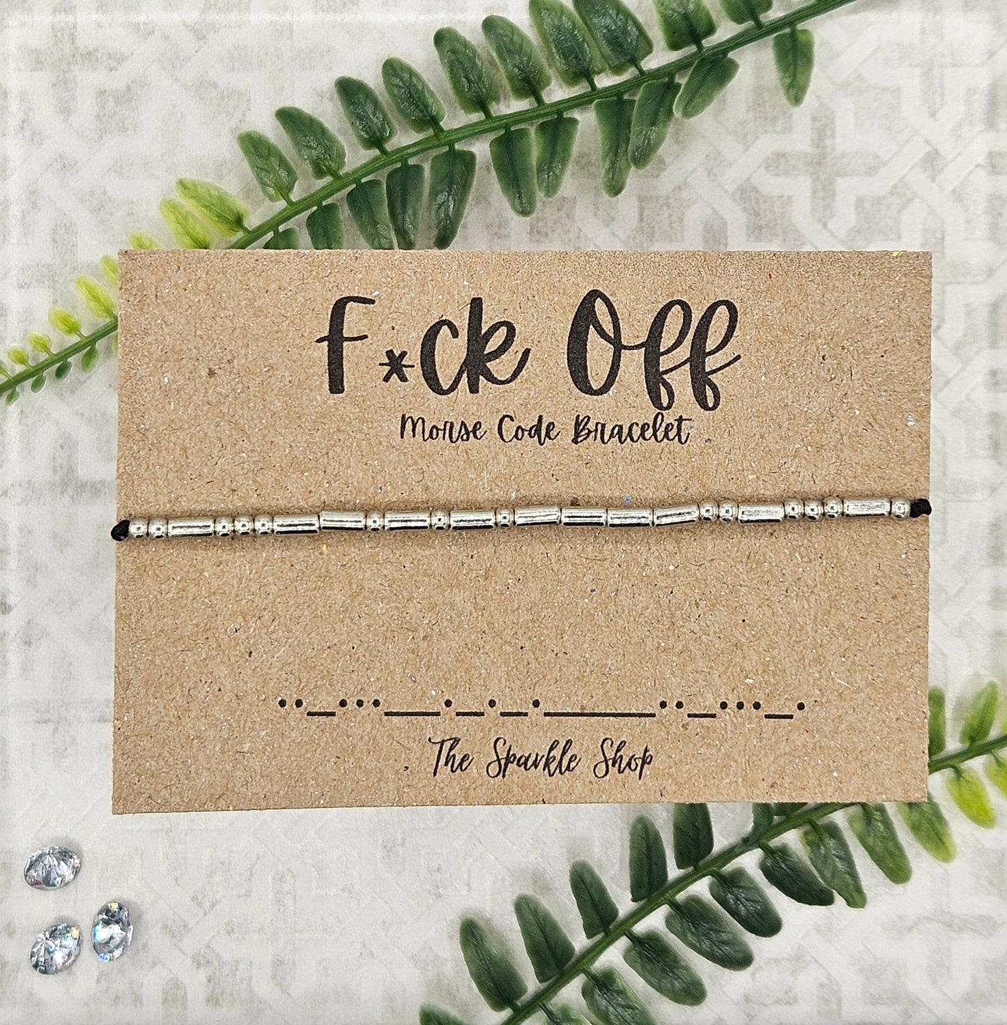 Handmade Morse Code Bracelet - F*ck Off